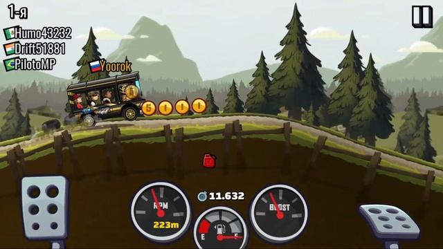 ГОНКИ Hill Climb Racing 2! БИТВА С ПЕРВЫМ БОССОМ МЭКИ! Веселое видео для детей на русском без матов смотреть онлайн