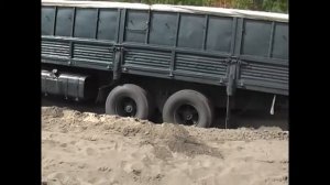 Как трактор Камаз вытаскивал