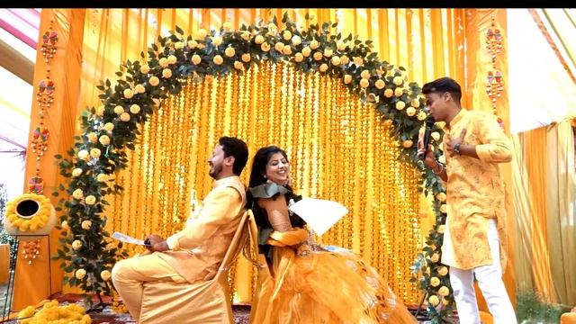 Best Couple Game at Haldi Ceremony ! Haldi ceremony Anchoring ! Best Wedding Anchor. смотреть онлайн