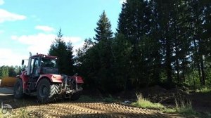 Самый мощный трактор. Кировец на бульдозерных работах.