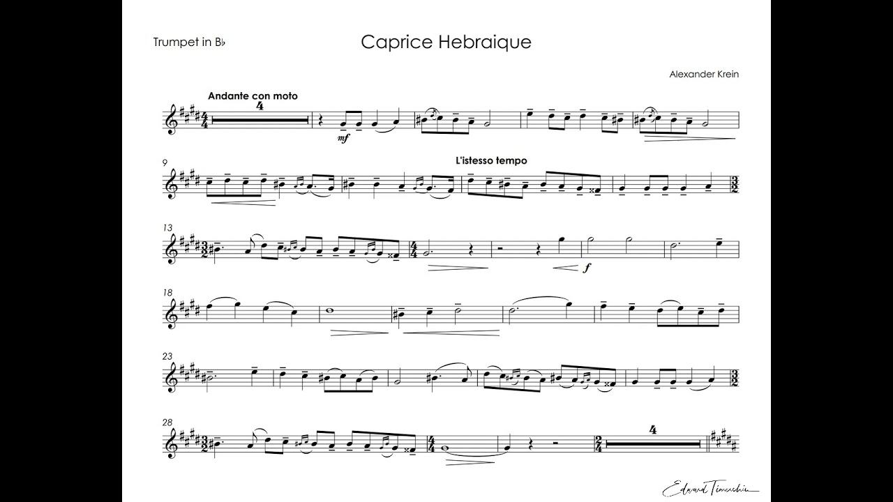 Krein, Alexander - Jewish caprice - Timofei Dokshizer trumpet
