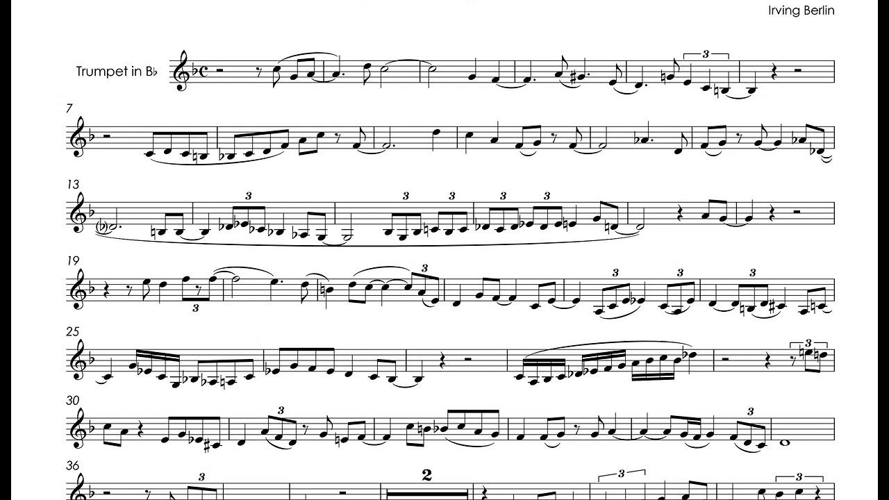 How deep is the ocean - Chet Baker - transcribed trumpet solo