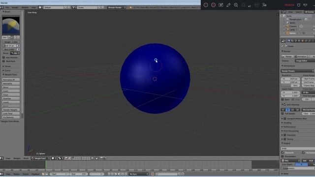 Blender weight paint problem смотреть онлайн