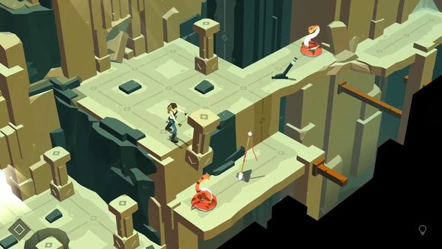Lara Croft GO. 3 Лабиринт Камней. 8 Каменный Балкон