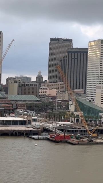 New Orleans French Quarter from Mississippi River.  #frenchquarter #mississippi #louisiana