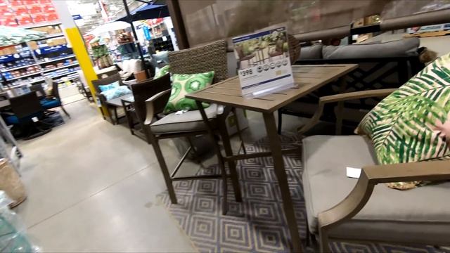 LOWE'S SHOP WITH ME STORE WALK THROUGH HOME FURNITURE CHAIRS PATIO TABLES LIGHTING LIGHTS SHOPPING смотреть онлайн