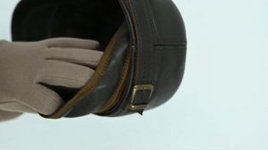 Кепка "Немка" из дубленой ткани. Ручная работа