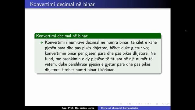 Sistemet numerike Part I (a.luma) смотреть онлайн