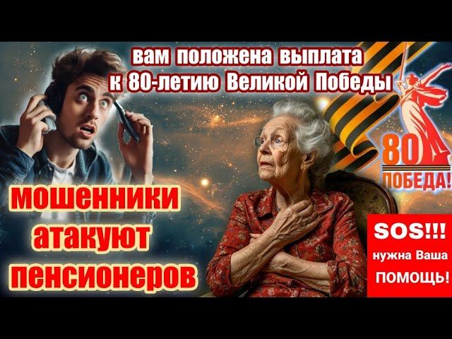 СРОЧНЫЙ ВЫПУСК!!! МОШЕННИКИ ОБЕЩАЮТ ПЕНСИОНЕРАМ 15 ТЫС К ДНЮ ПОБЕДЫ смотреть онлайн
