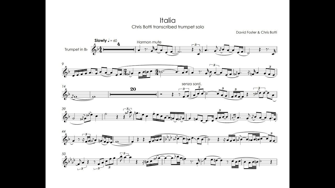 Italia - Chris Botti trumpet & Andrea Bocelli