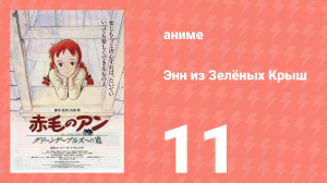 Энн из Зелёных Крыш 11 серия (аниме-сериал, 1979)