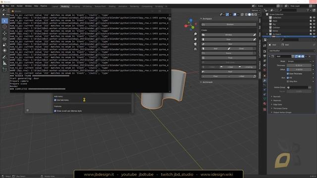 Video Guida - Creare Elementi Architettonici 3D Parametrici con Add-on Archipack per Blender Gratis смотреть онлайн