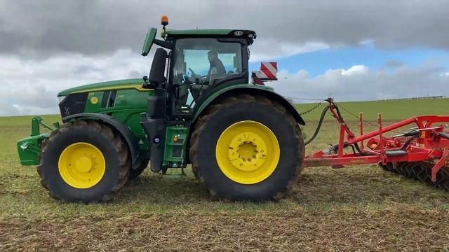 John Deere 6R 250 & Vaderstad XL 525 Carrier #johndeere