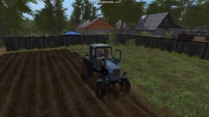 [РП] Распахал огород на своём мтз 80 Farming Simulator 17