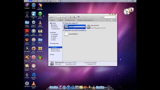 My Win 7 in style Mac OS X Leopard - peppe rosicaaaaa смотреть онлайн