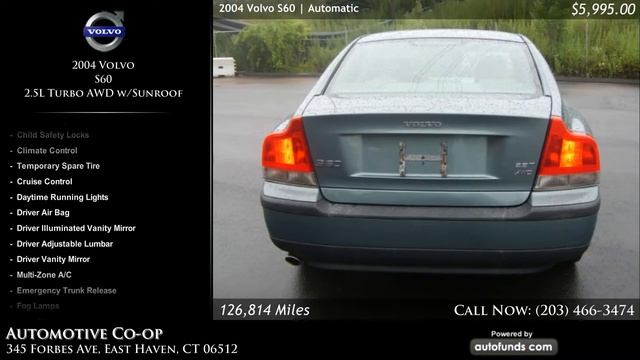 Used 2004 Volvo S60 | Automotive Co-op, New Haven, CT - SOLD смотреть онлайн