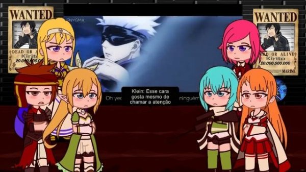 Sao react to kirito as gojo satoru