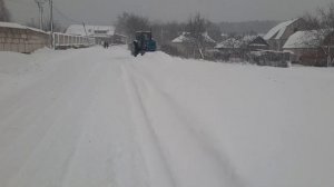 Самодельный отвал на ЮМЗ 6,ЧИСТИМ СНЕГ 2021