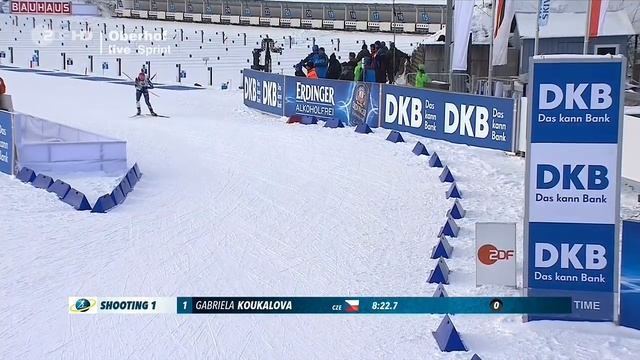 Gabriela Koukalova 1.Platz 7,5 km Sprint Oberhof 2017 смотреть онлайн