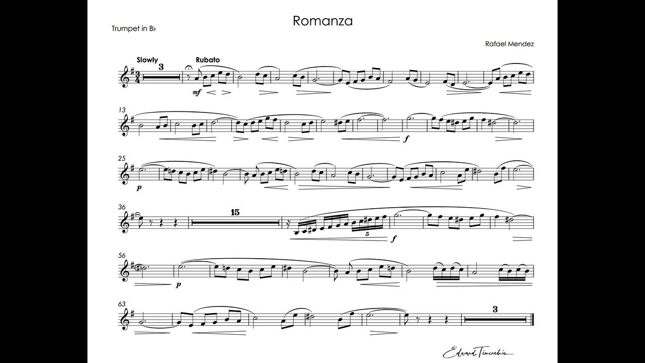 Mendez, Rafael - Romanza - Rafael Mendez trumpet смотреть онлайн