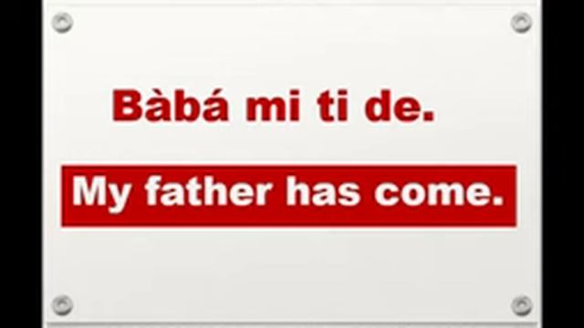Yoruba Learning 6