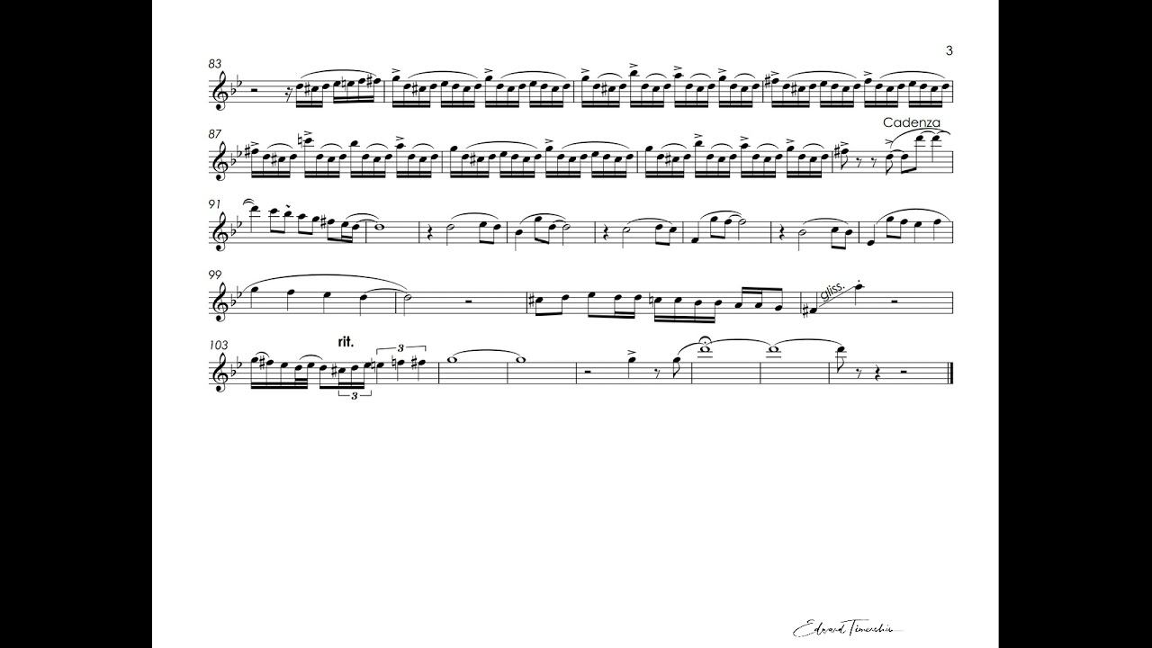 Harry James - Concerto for Trumpet - Roger Webster trumpet Bb