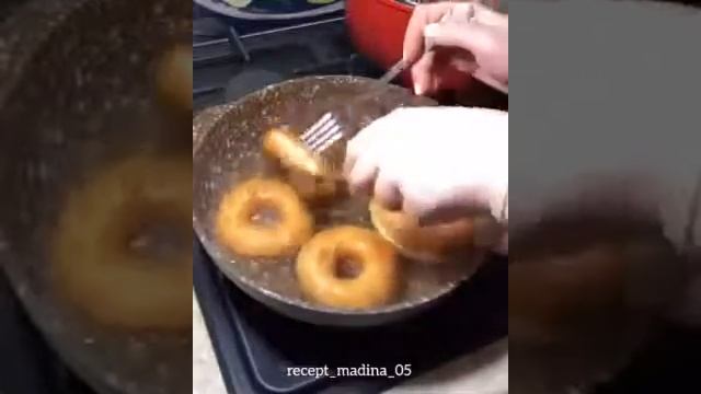 Воздушные домашние пончики за 15 минут🍩Просто объедение!