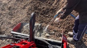 Работа гидробура и бетоносмесительного ковша в реальных условиях|Мини-погрузчики IRSA