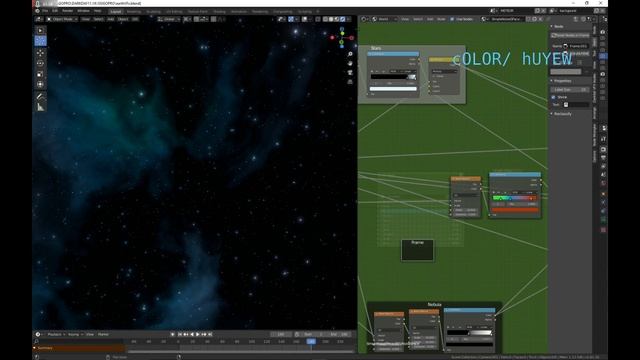 Simple Procedural Nebula Space Material - Blender 2.8 EEVEE (No Volumetrics) смотреть онлайн