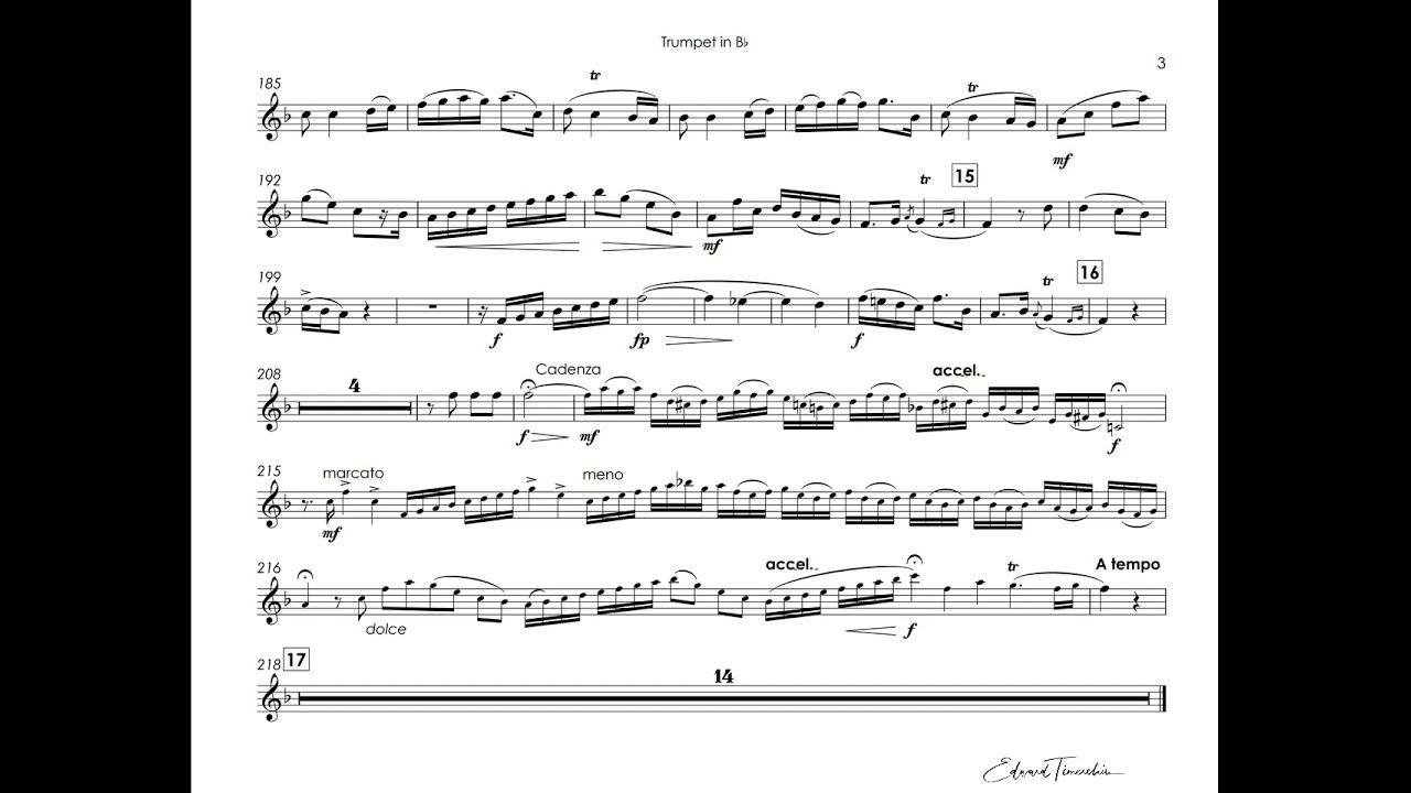 Neruda, Johann - Trumpet Concerto - Tine Thing Helseth trumpet Bb
