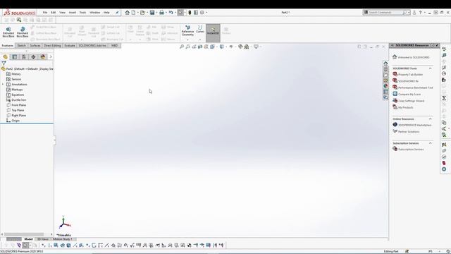 SOLIDWORKS - Part Template смотреть онлайн