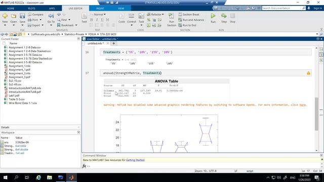 One Way ANOVA with MATLAB when data is in a csv file смотреть онлайн
