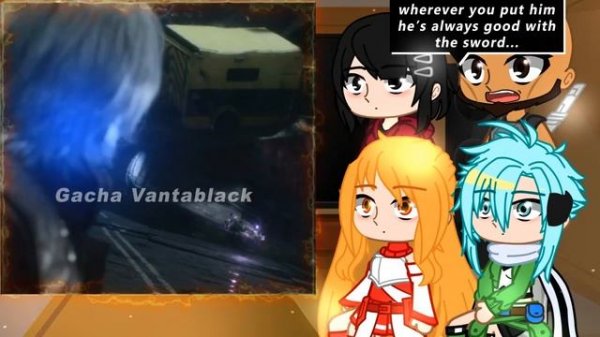 Sao react to kirito as dante