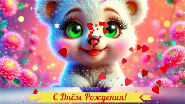 С Днём Рождения! Поздравление Открытка ВИДЕО КРАСИВОЕ смотреть онлайн