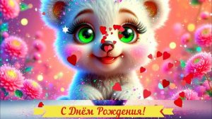 С Днём Рождения! Поздравление Открытка ВИДЕО КРАСИВОЕ