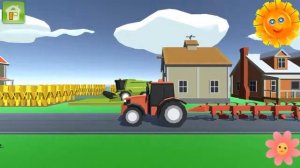 Тракторы на ферме  Веселый мультик про виды тракторов  Мультфильмы для детей