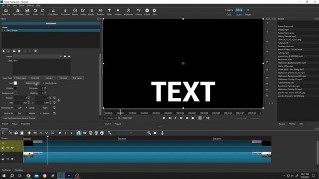 Add Transparent Text | Shotcut Tutorial
