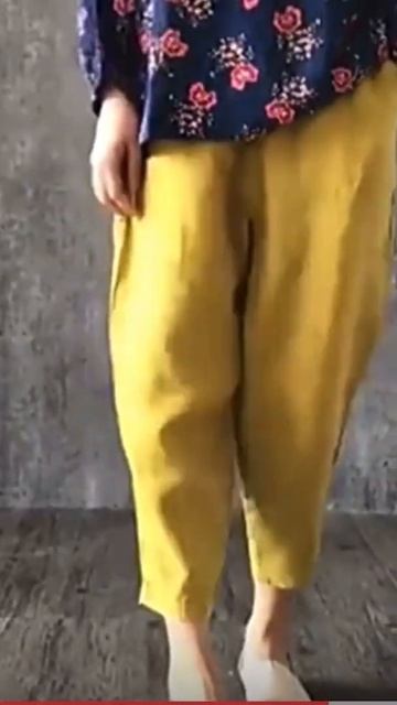 Летние женские штаны хлопок заужены снизу. смотреть онлайн