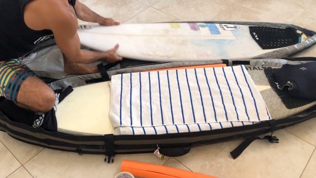 How To Pack A Surfboard Travel Bag Option A | Surf Training Factory смотреть онлайн