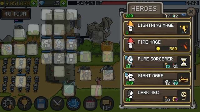 Тактика в игре [GrowCastle]. |Билд через огонь|