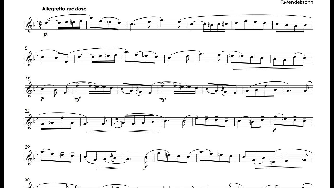 Mendelssohn, Felix - Song Without Words - Timofei Dokshizer trumpet