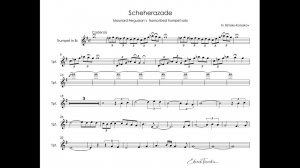 Scheherazade - Maynard Ferguson`s transcribed trumpet solo