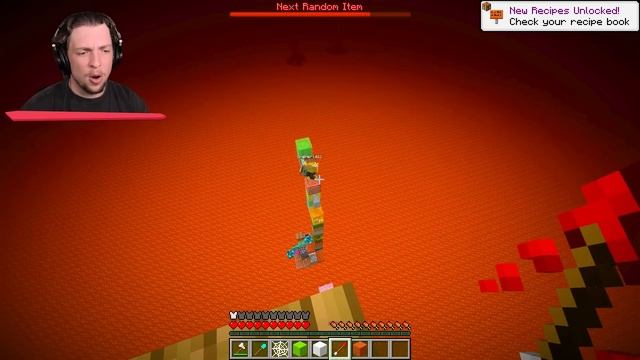 Minecraft Tower Battle with Random Items in Lava! смотреть онлайн
