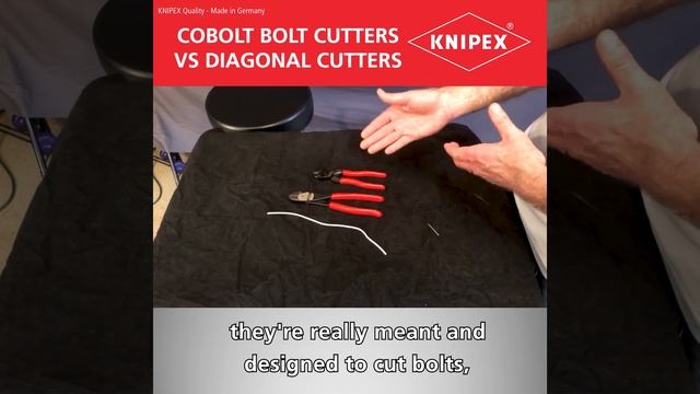 KNIPEX Tool Tips - CoBolt® Bolt Cutters vs Diagonal Cutters смотреть онлайн