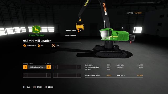 A GUIDE TO... NEW MOD! John Deere 953 MH Mill Loader (Frankenstein!). Farming Simulator 19, PS4. смотреть онлайн