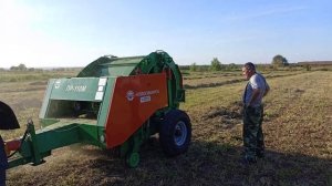 Тестируем новый пресс подборщик ПР- 110 М на тракторе Мтз 82
