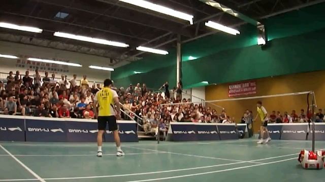 Badminton Footwork - Lin Dan (right hand) смотреть онлайн