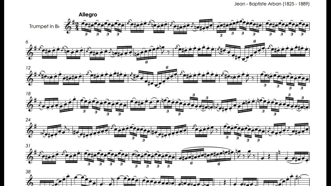 Arban, Jean - Baptiste - Etude N.4 - Russell Gray Cornet