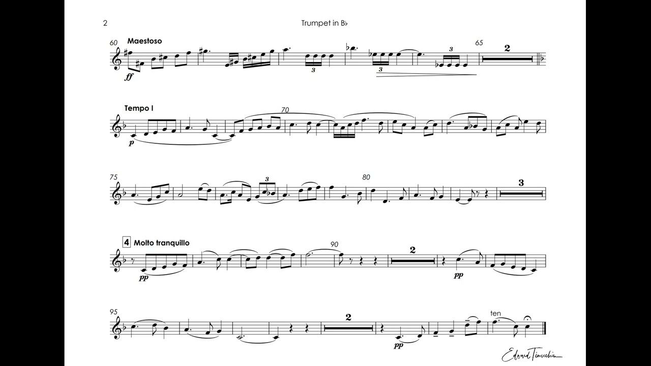 Asafyev, Boris - Sonata Bb major in classical style - Yuri Usov trumpet Bb смотреть онлайн