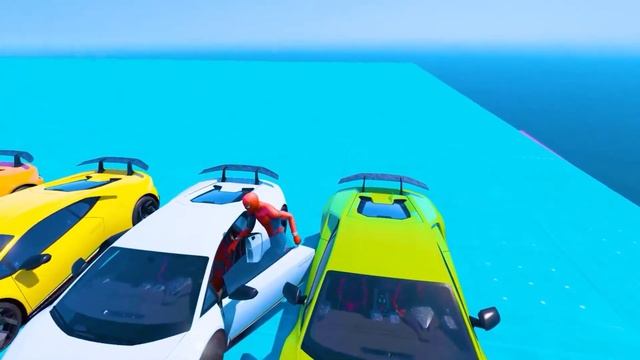 GTA V Mega Ramp Boats, Cars, Motorcycle with Trevor and Friends New Stunt Map Challenge смотреть онлайн